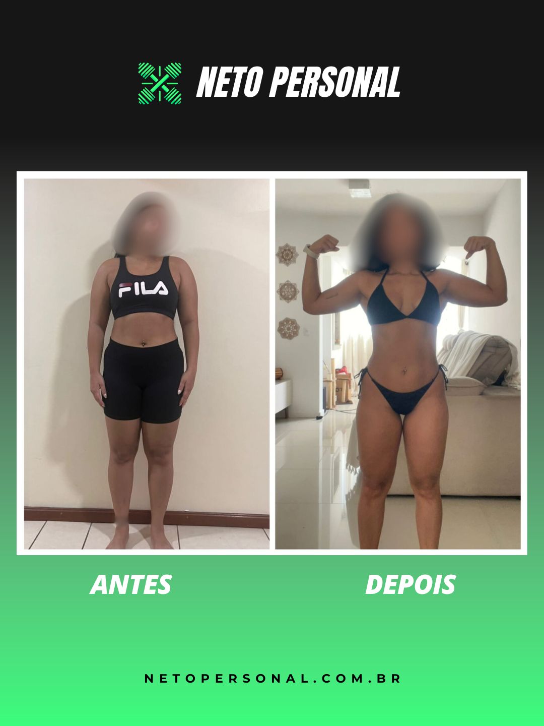 Resultado aluno - Antes e Depois Método DLF